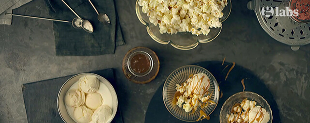 Butterscotch Popcorn Sundae